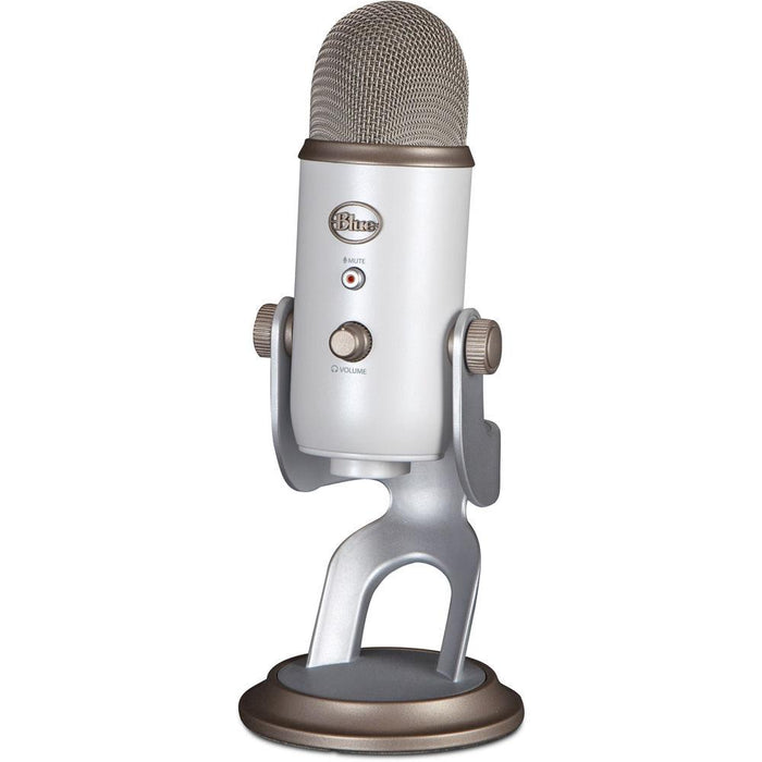 BLUE MICROPHONES Yeti USB Microphone Four Pattern - Vintage White with 1 Year Extended Warranty