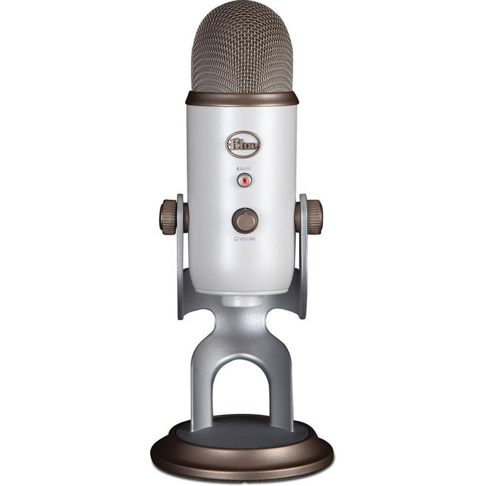 BLUE MICROPHONES Yeti USB Microphone Four Pattern - Vintage White with 1 Year Extended Warranty