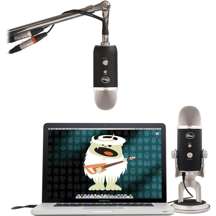 BLUE MICROPHONES Yeti Pro USB Condenser Microphone, Multipattern with 1 Year Extended Warranty