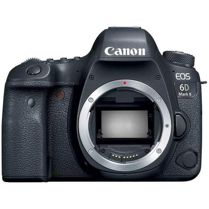 Canon EOS 6D Mark II Full-Frame DSLR Camera&Pro Memory Triple Battery Recording Bundle