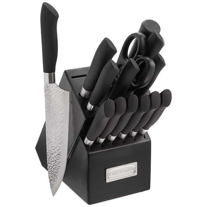 Cuisinart Artisan 15 Pc Stainless Steel Knife Block Set w/ Spice Mill