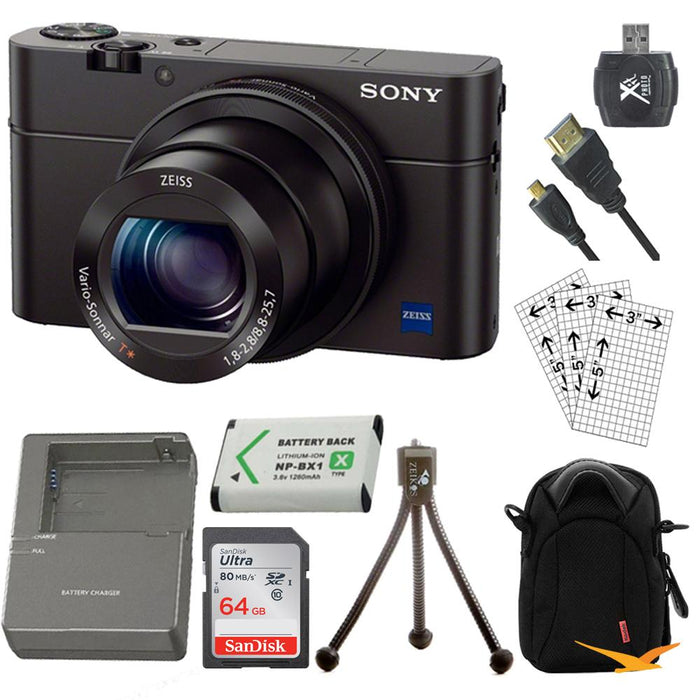 Sony Cyber-shot DSC-RX100 III 20.2 MP Digital Camera Kit