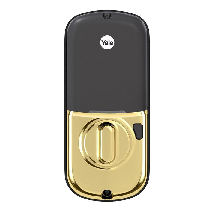 Yale Locks Assure Lock Touchscreen with Z-Wave in Polished Brass + Doorbell