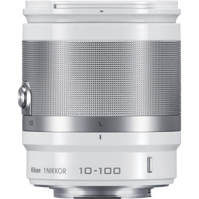 Nikon 1 NIKKOR 10-100mm f/4.0-5.6 VR Lens, White (3327B) - (Certified Refurbished)