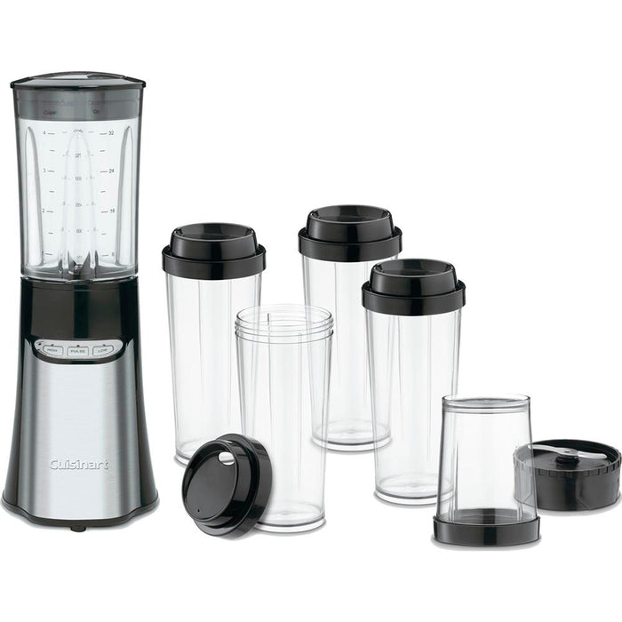 Cuisinart 15 Pcs Compact Portable Blending/Chopping System+Smoothie Recipe Book