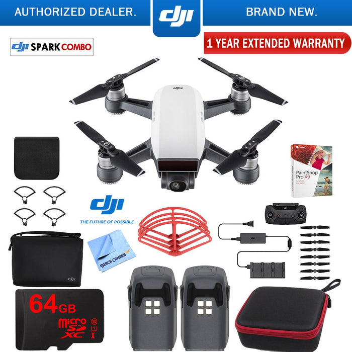 DJI SPARK Fly More Drone Combo Alpine White - CP.PT.000899 Ultimate Bundle