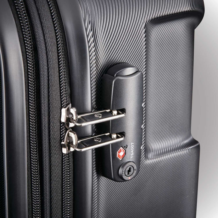 Samsonite Centric 3pc Nested Hardside (20/24/28) Luggage Set, Black - Open Box
