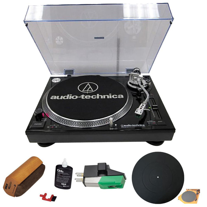 Audio-Technica Professional Stereo Turntable w/ USB LP to DIG Recording Black w/ Cleaning Kit