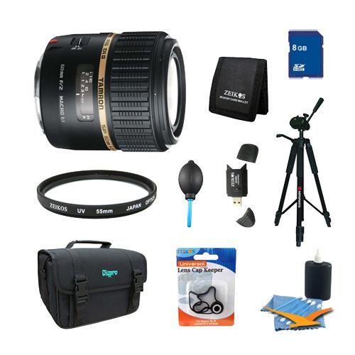Tamron SP AF60mm F2 Di II LD (IF) 1:1 Macro Lens Pro Kit for Canon EOS