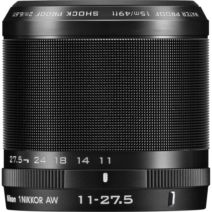 Nikon 1 NIKKOR AW 11-27.5mm f/3.5 - 5.6 Lens Black (3363B) - (Certified Refurbished)