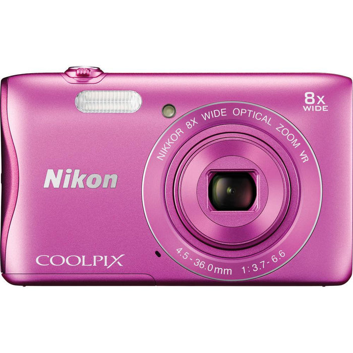 Nikon COOLPIX S3700 20.1MP Digital Camera HD Video (Pink) - (Certified Refurbished)