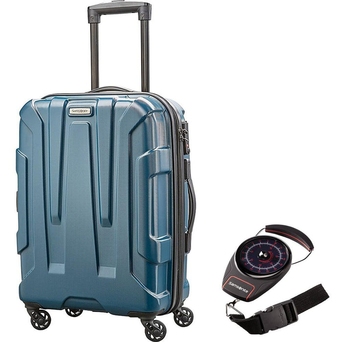 Samsonite Centric Hardside 20" Carry-On Luggage,Teal w/ Portable Luggage Scale