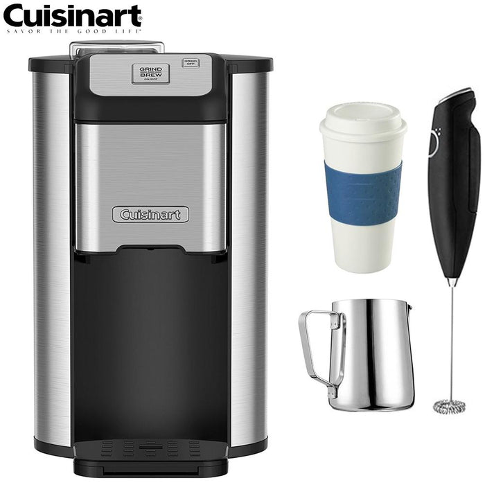 Cuisinart DGB-1FR Single Cup Coffeemaker (Certified Refurbished) w/Coffee Drinker Bundle
