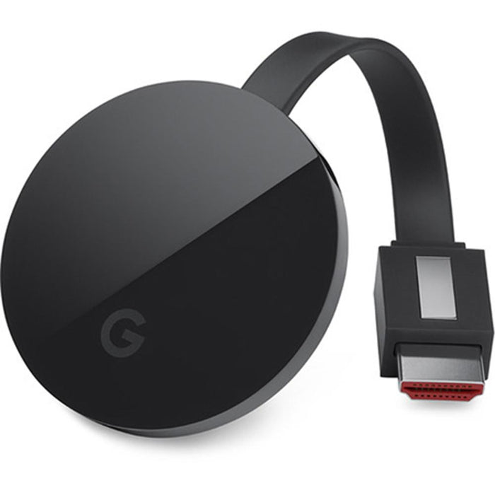 Google Chromecast Ultra, Black - With Google Home Mini, Charcoal