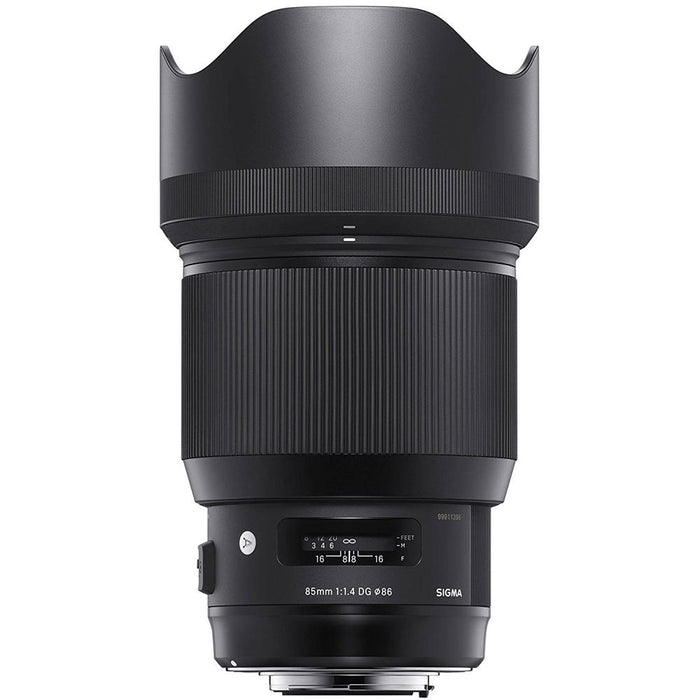 Sigma 85mm F1.4 DG HSM Sensor Lens for Sony E Mount Cameras + 128GB Memory Card