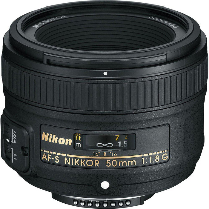 Nikon 50mm f/1.8G AF-S NIKKOR Lens for Nikon Digital SLR Cameras - OPEN BOX