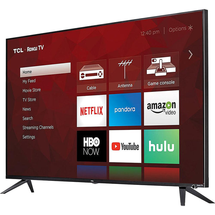 TCL 65" Class 6-Series 4K HDR Roku Smart TV + Extended Warranty
