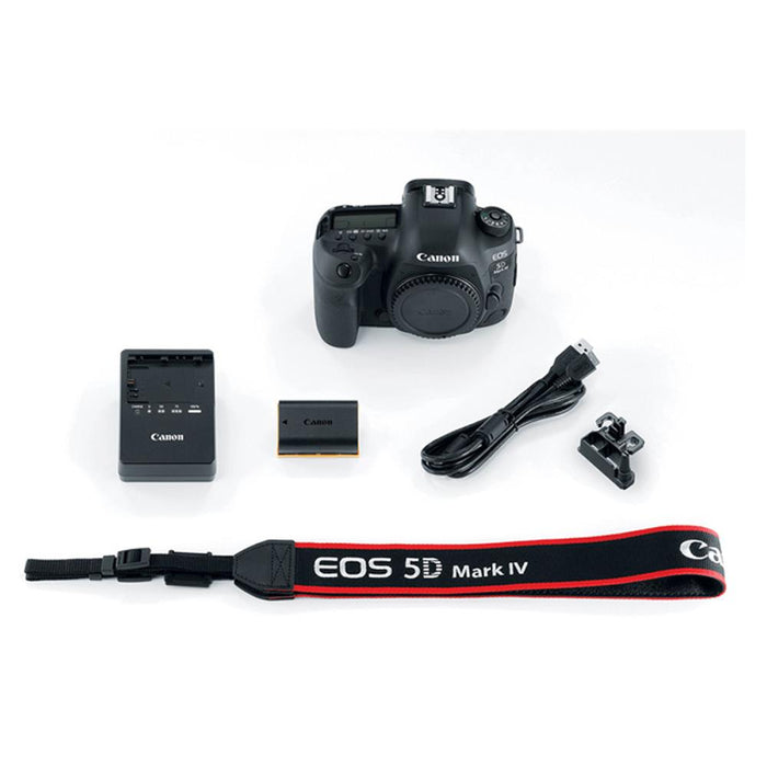 Canon EOS 5D Mark IV DSLR Camera w/ EF 16-35mm Lens Pro Memory Recording Bundle