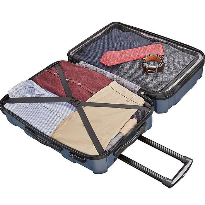Samsonite Centric Hardside 20 Carry-On Luggage Spinner, Black + Accessory Kit