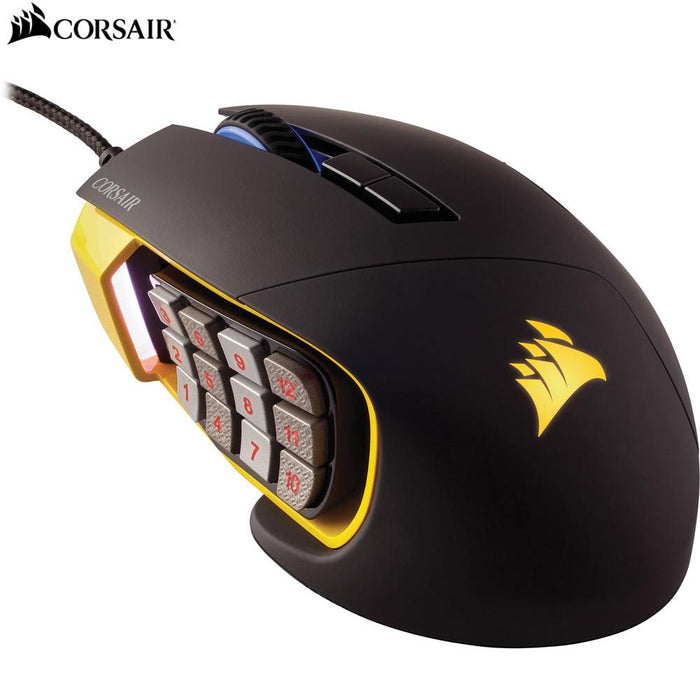 Corsair Scimitar PRO RGB Optical MOBA/MMO Gaming Mouse - (Certified Refurbished)