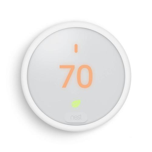 Google Nest Thermostat E (T4000ES) 2-Pack  with 2x Nest Connect (White)