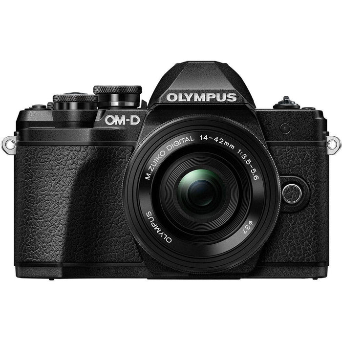 Olympus OM-D E-M10 Mark III Digital Camera 14-42 EZ Lens (Black) + 32GB Card Bundle