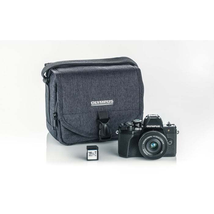 Olympus OM-D E-M10 Mark III Digital Camera 14-42 EZ Lens (Black) + 32GB Card Bundle