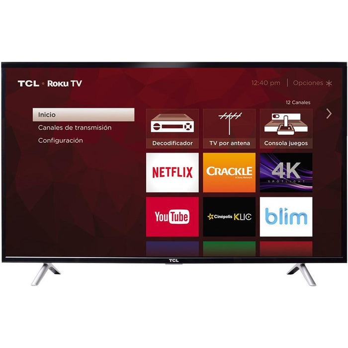 TCL 49 " Class S-Series 4K UHD Roku Smart LED TV 2017 Model + Extended Warranty