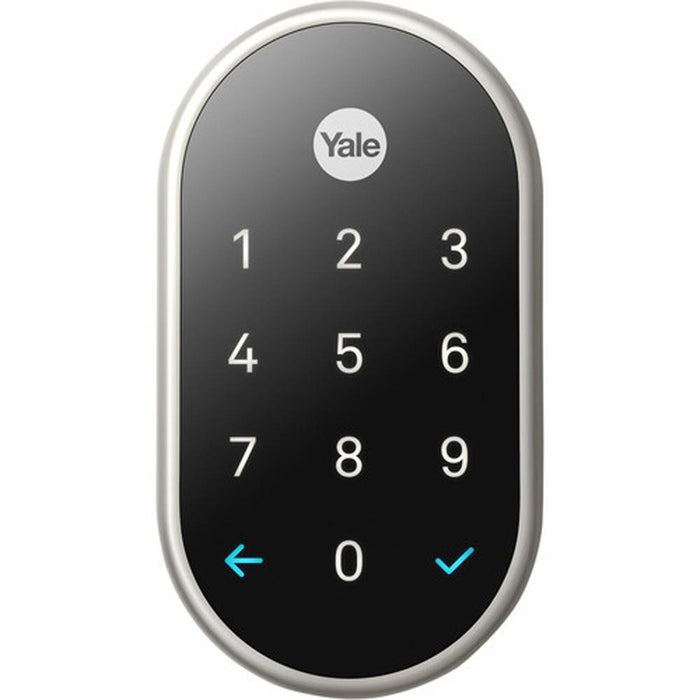 Nest x Yale Lock with Nest Connect (Satin Nickel) + 1 Year Extended Warranty