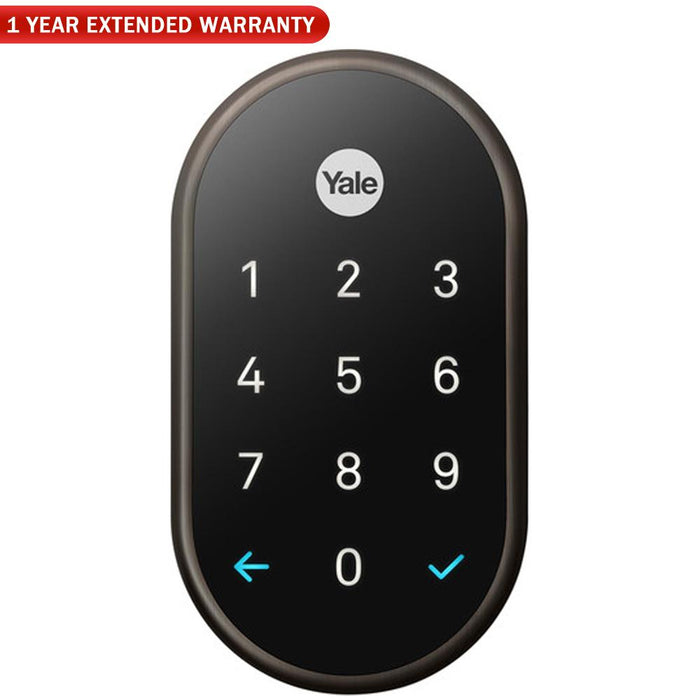 Nest x Yale Lock with Nest Connect (Oil Rubbed Bronze) + 1 Year Extended Warranty