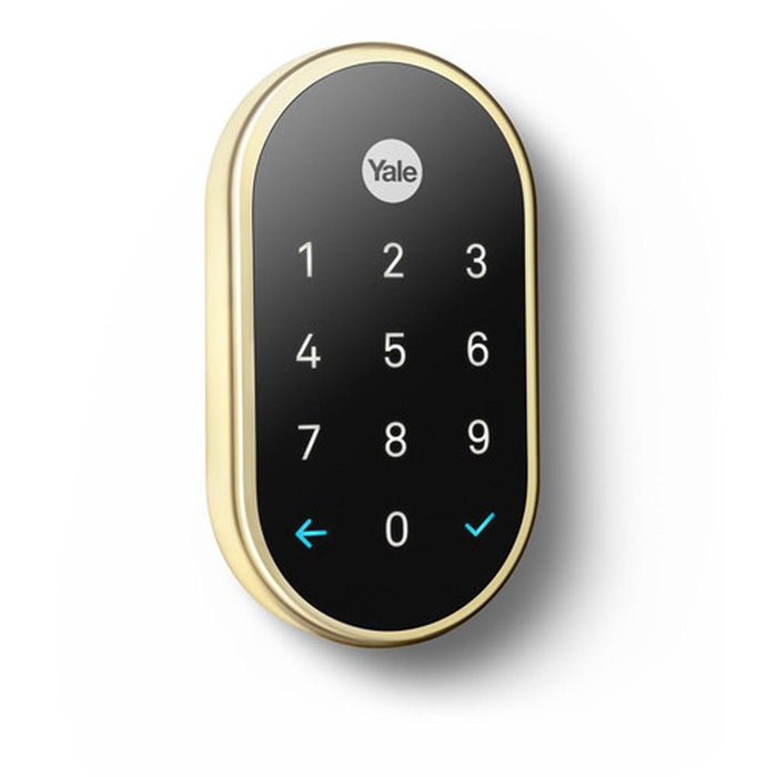 Nest x Yale Lock with Nest Connect (Polished Brass) + 1 Year Extended Warranty