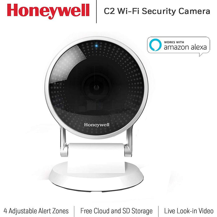 Honeywell Lyric C2 Indoor 1080p Wi-Fi Security Camera Tabletop or Wall Mount (Open Box)