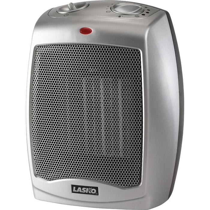 Lasko 754200 Ceramic Heater with Adjustable Thermostat Silver - OPEN BOX