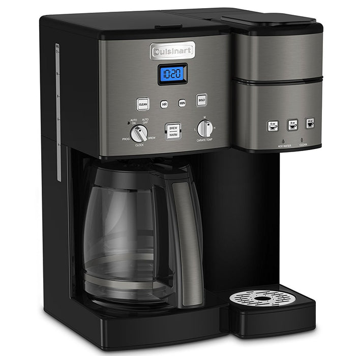 2-Way Coffee Maker, Single-Serve & 12 Cup Carafe, Stainless