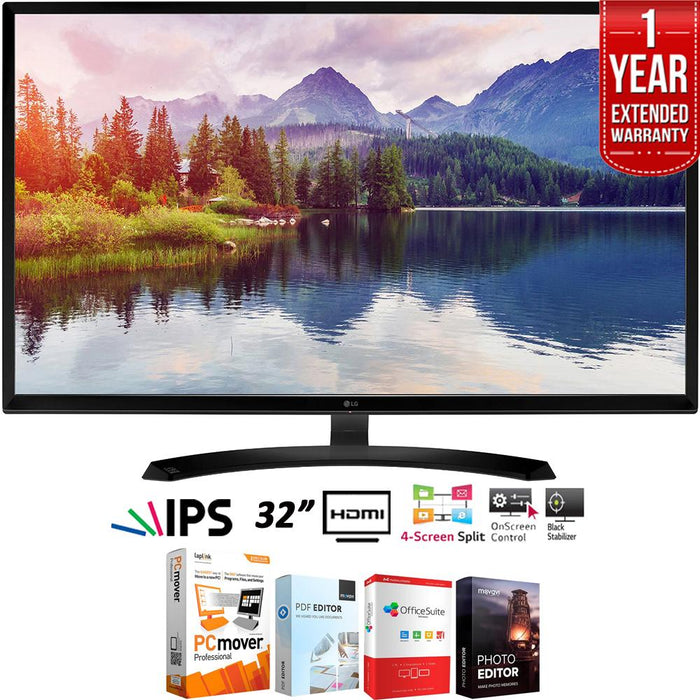 LG 32MP58HQ-P 32" Full HD IPS LED Monitor 1920 x 1080 + Extended Warranty Pack