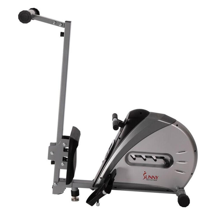 Sunny Health and Fitness Elastic Cord Rowing Machine Rower w/ LCD Monitor (SF-RW5606) Bundle