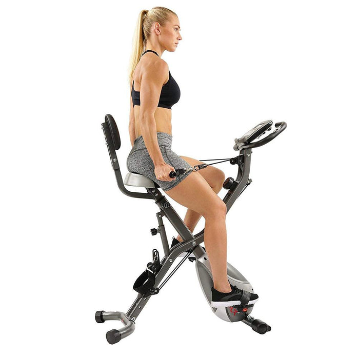 Sunny Health and Fitness Total Body Indoor Exercise Bike - (SF-B2710) Bundle