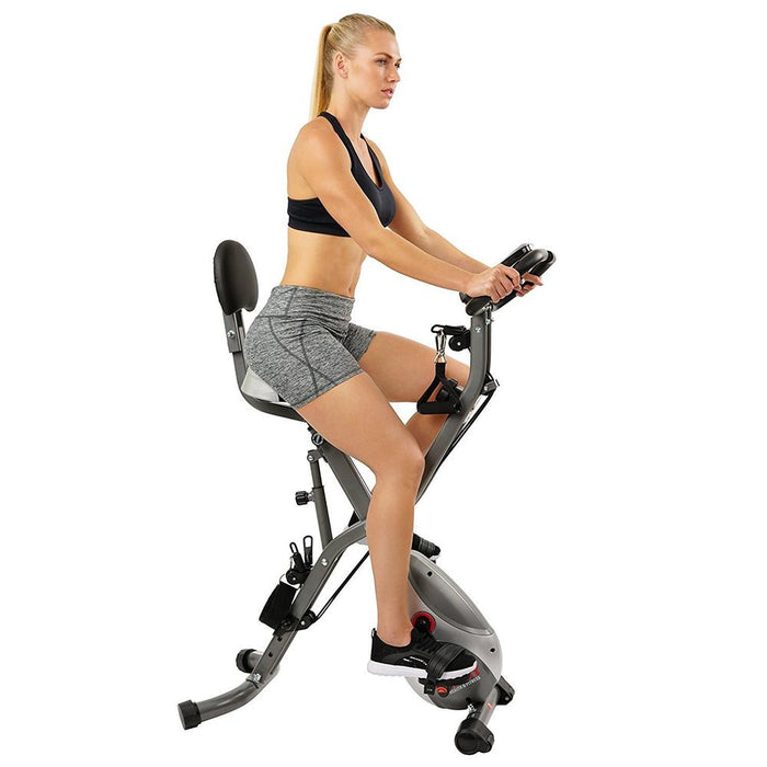 Sunny Health and Fitness Total Body Indoor Exercise Bike - (SF-B2710) Bundle