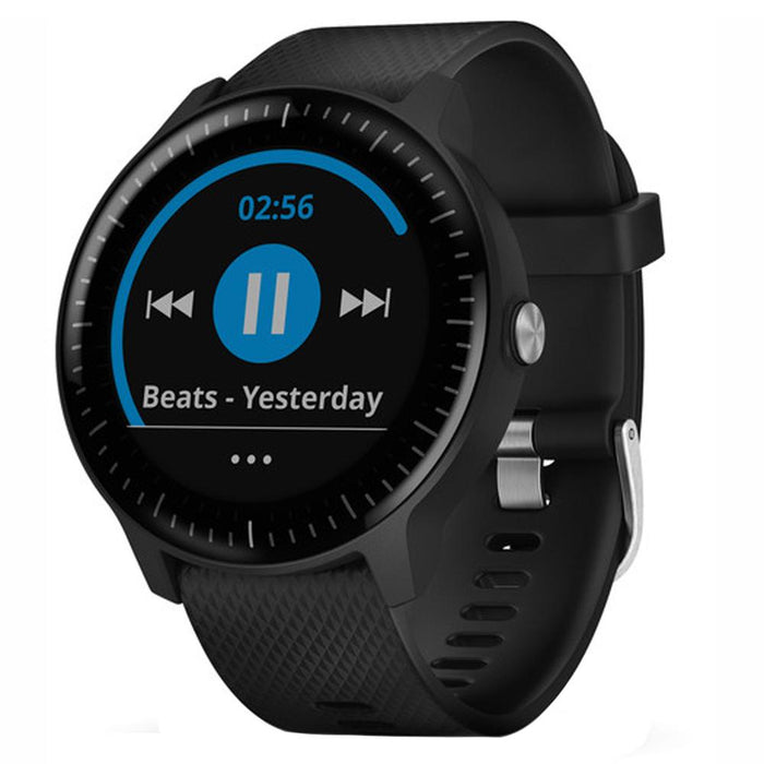 Garmin Vivoactive 3 Music GPS Smartwatch Black with Silver Hardware + Extended Warranty