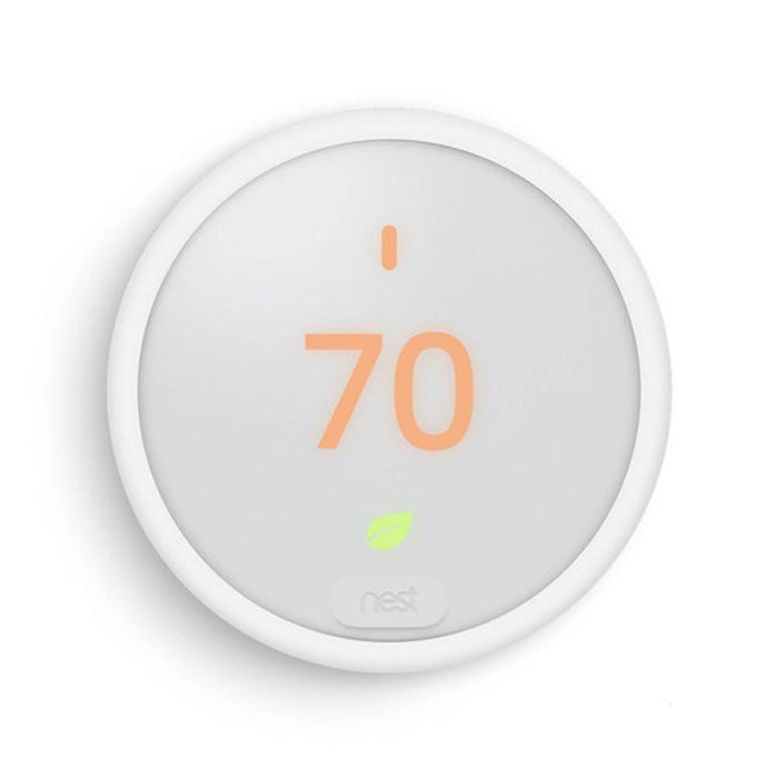 Google Nest Thermostat E with Google Home Mini 1st Gen (Chalk) Smart Speaker & Wall Mount