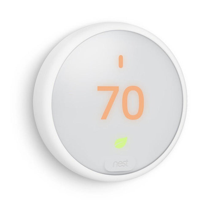 Google Nest Thermostat E with Google Home Mini 1st Gen (Chalk) Smart Speaker & Wall Mount