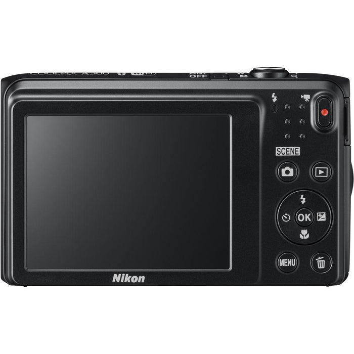Nikon Coolpix A300 20.1MP 8x Optical Zoom NIKKOR Digital Camera -Certified Refurbished