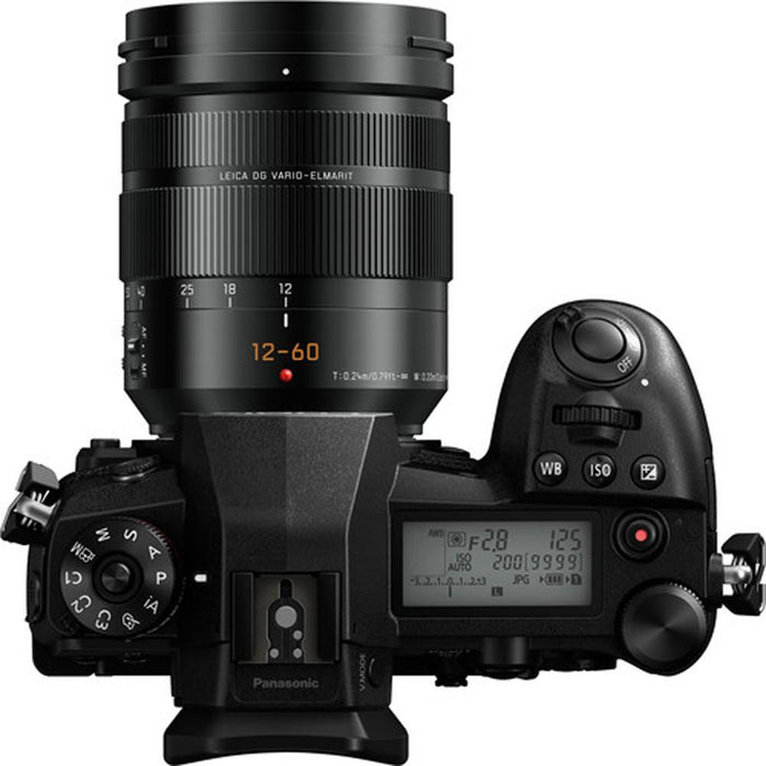 Panasonic Lumix DC-G9 Mirrorless Camera w/ 12-60mm Lens + 128GB Memory & Microphone Kit
