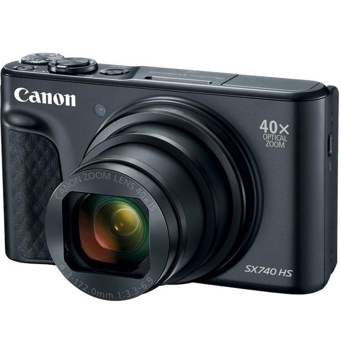 Canon PowerShot SX740 HS 20.3MP 40x Optical Zoom with 4K Video Recording (Black)