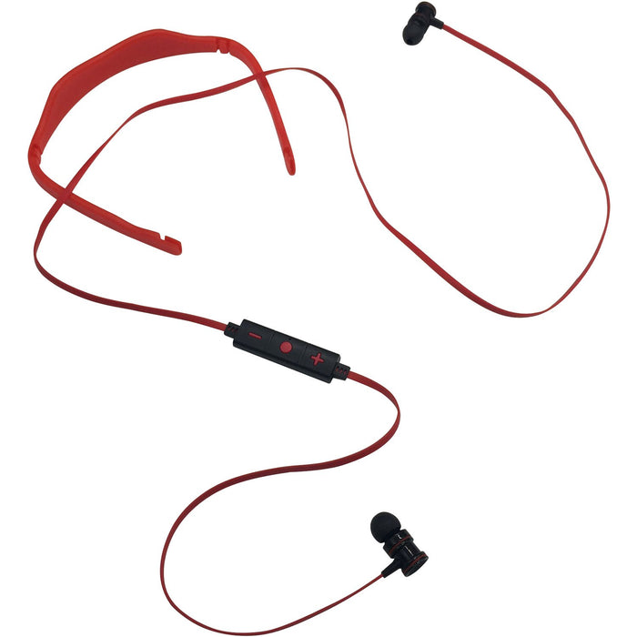 Deco Gear In-ear Bluetooth Earbud Headphones with Detachable Sports Neckband (Red/Black)