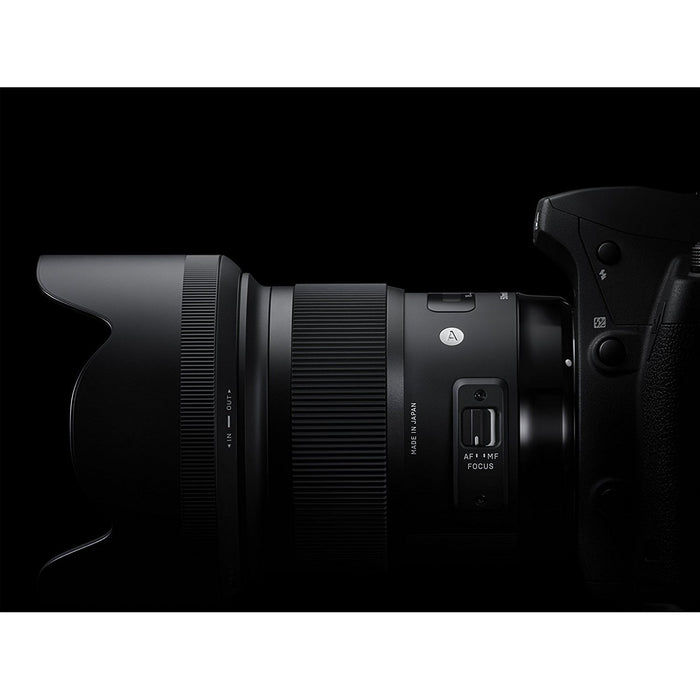 Sigma 50mm f1.4 DG HSM Art Lens for Sony E-Mount Cameras 77mm Filter Backpack Bundle