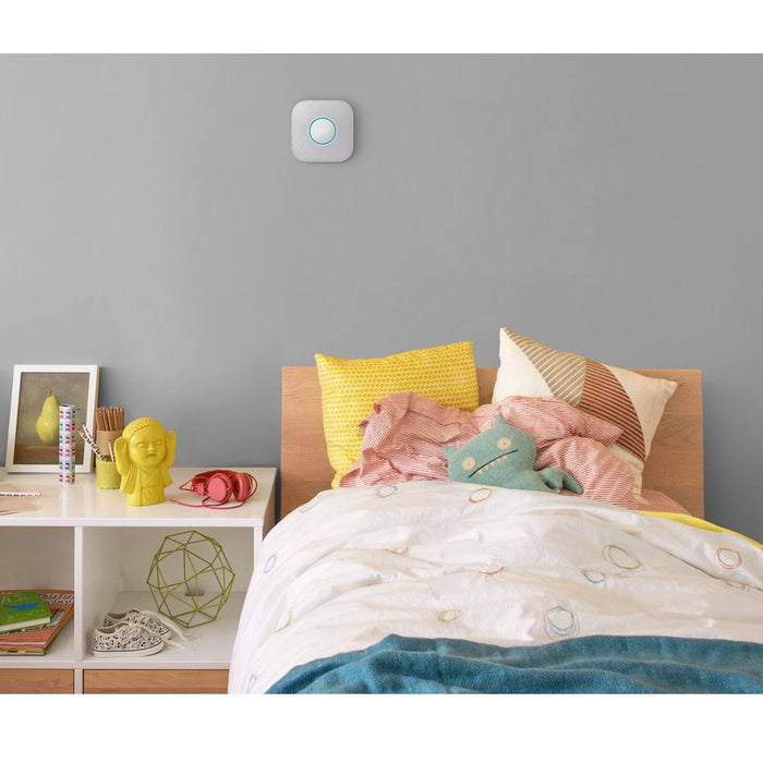 Google Nest Protect 2nd Generation Smoke/Carbon Monoxide Alarm-Battery(S3000BWES)4-Pack