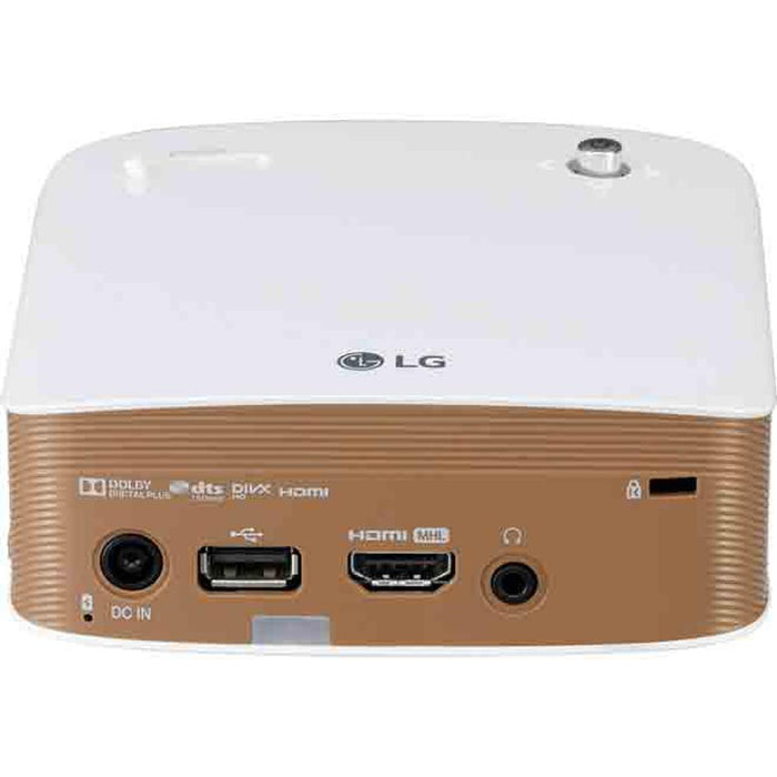 LG LED Projector w/ Bluetooth Sound, Battery + 100" Portable Projector Screen