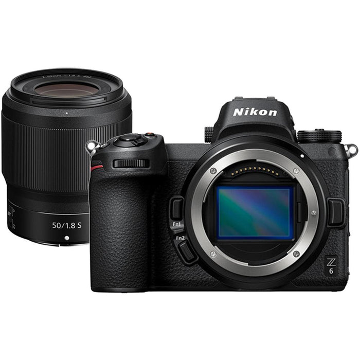 Nikon Z6 24.5MP FX-format 4K Mirrorless Camera with NIKKOR Z 50mm f/1.8 S Lens