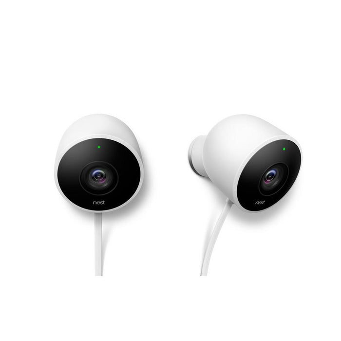 Google Nest Wired Outdoor Security Camera (2 Pack) w/ 2-Pack Wifi Smart Plug